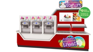 Frozen yogurt machine commercial